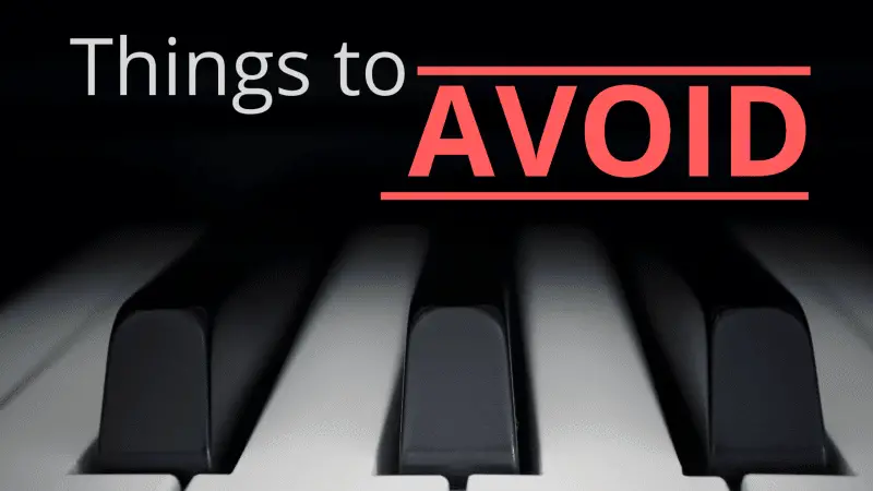 Thigs To Avoid While Clening The Piano Keys