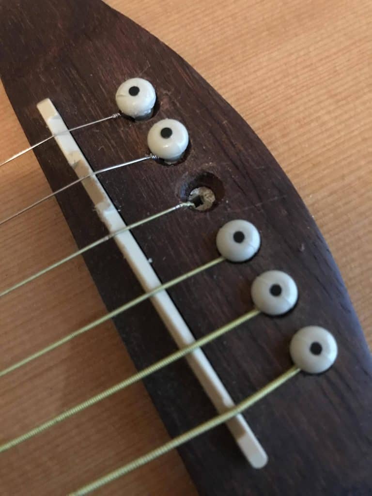 What To Do When Acoustic Guitar Bridge Pins Break INS.