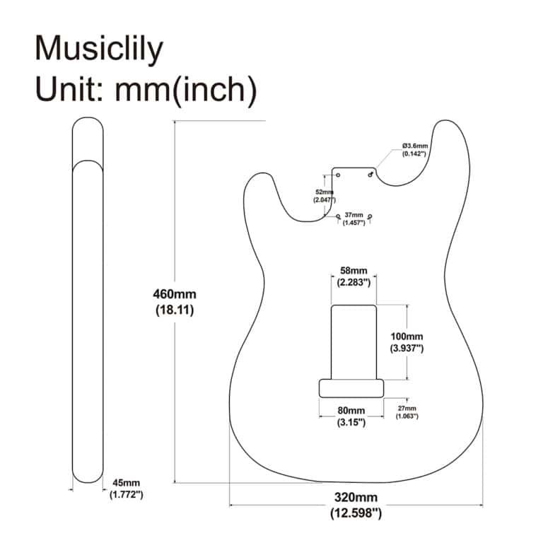 How Big is an Electric Guitar Body