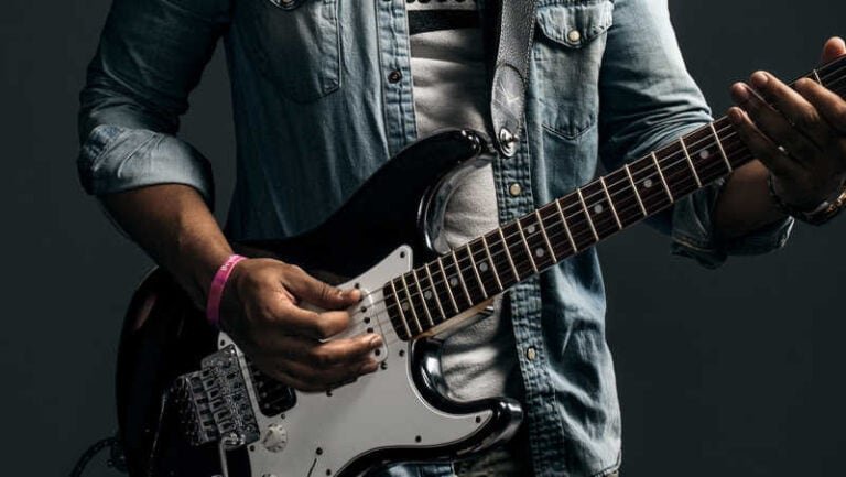 Where to Strum an Electric Guitar