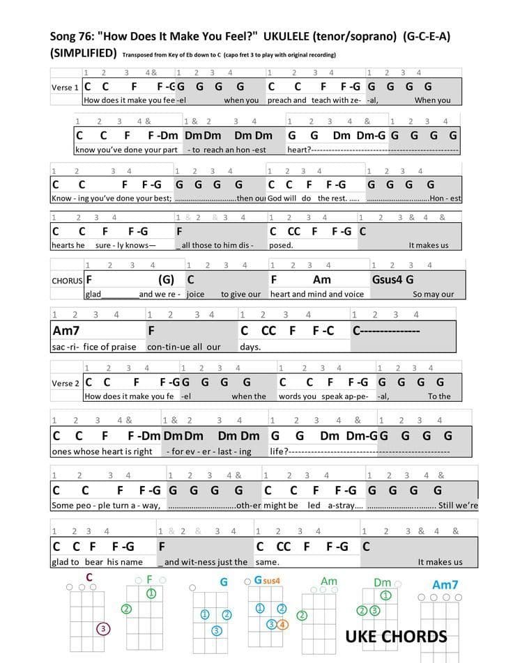 Does It Feel Ukulele