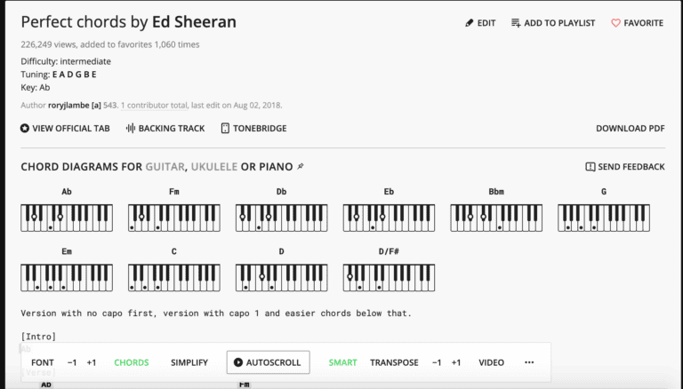 Does Ultimate Guitar Have Piano
