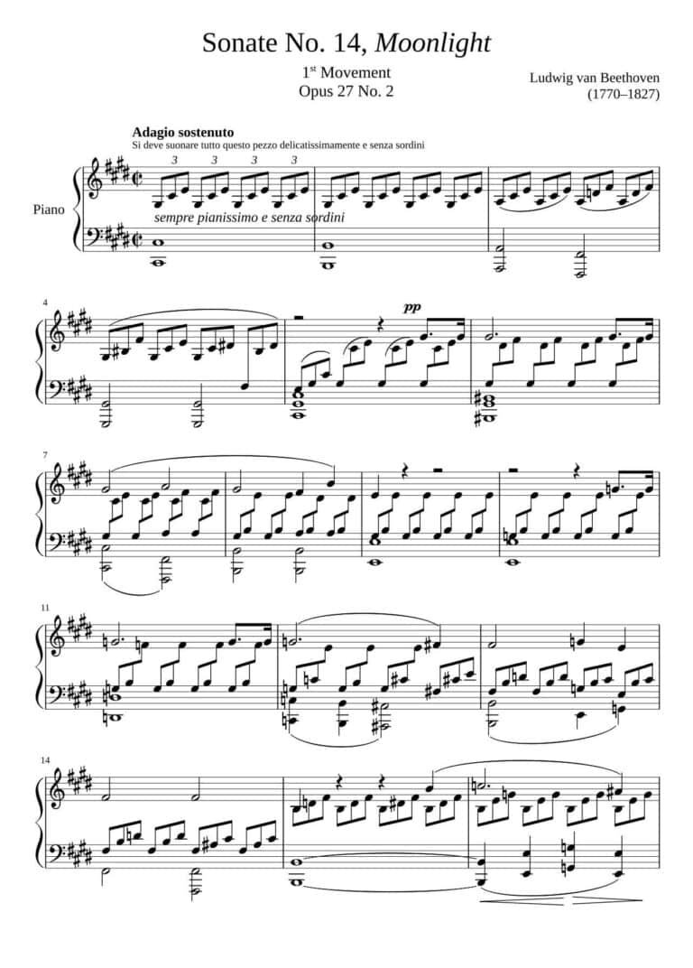 How Hard is Piano Moonlight Sonata