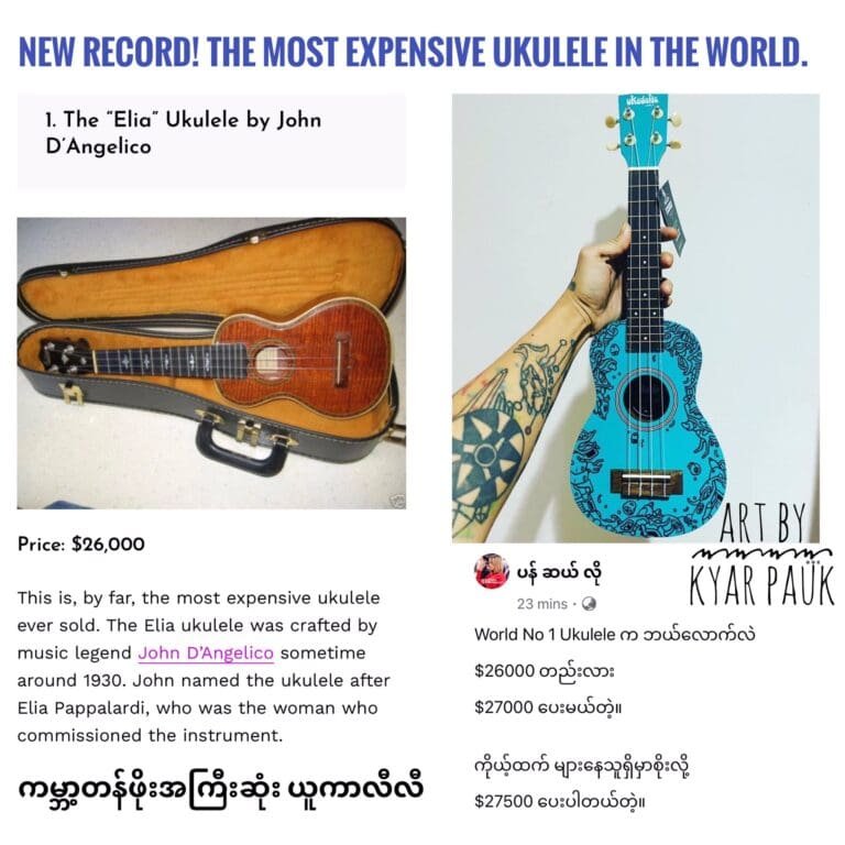 How Much is a Ukulele in Myanmar