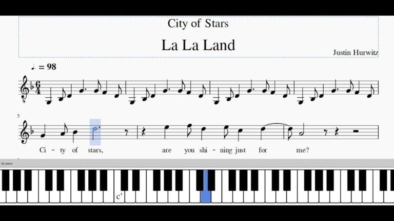 Is City of Stars Easy on Piano