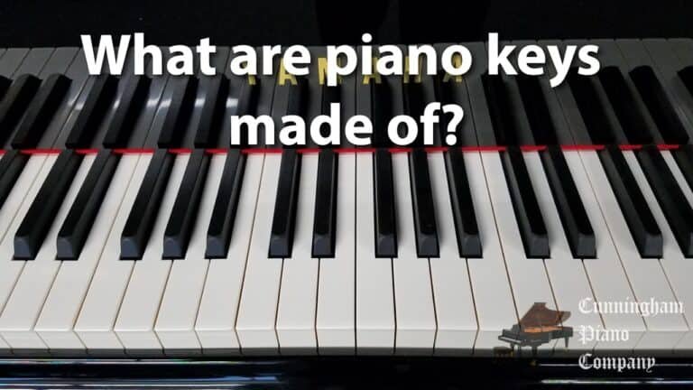 What are Piano Keys Made of