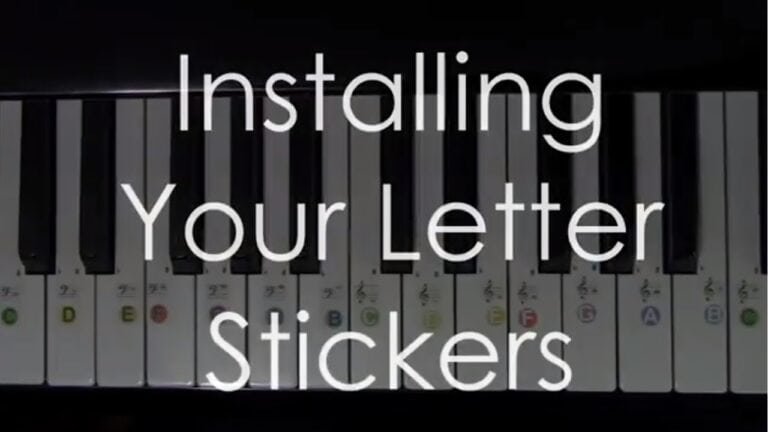 Where Do Piano Stickers Go
