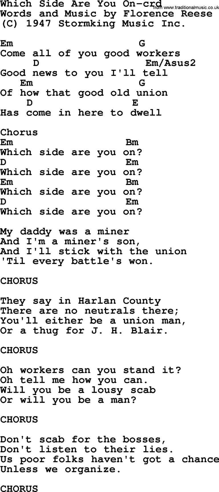 Which Side are You on Ukulele