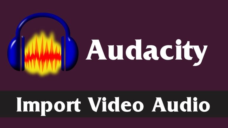 Can Audacity Edit Video