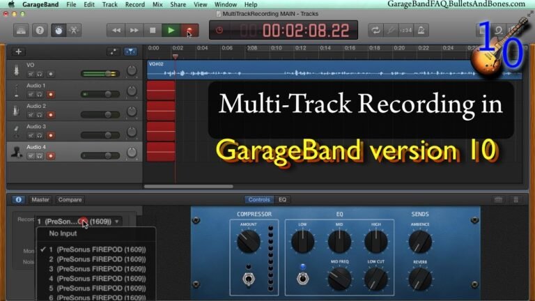 Can Garageband Record Multiple Tracks at Once