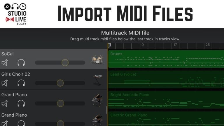 Can I Import Midi Files into Garageband