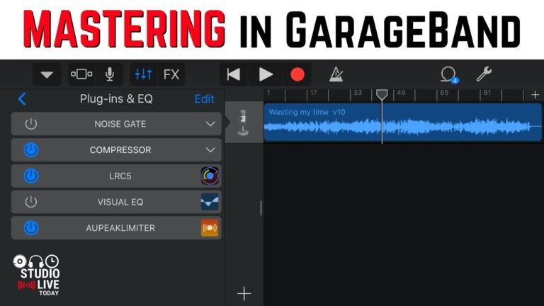 Can You Mix And Master in Garageband