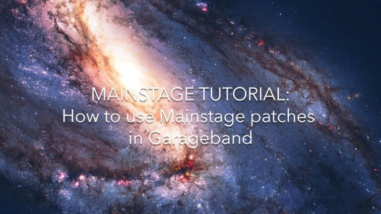 Can You Use Mainstage With Garageband