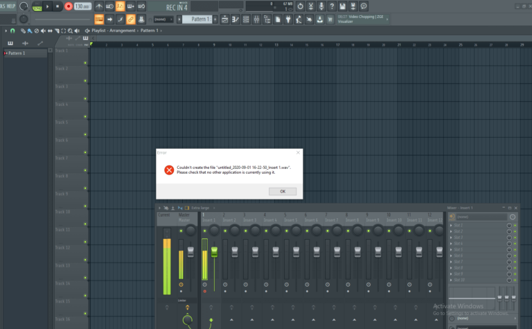 Couldn'T Create the File Fl Studio