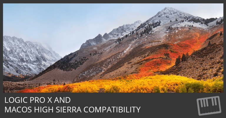 Does Logic Pro X Work on High Sierra