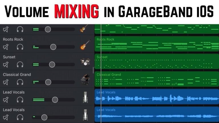 How Do You Mix Songs on Garageband