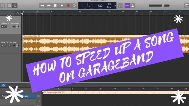 How Do You Speed Up a Song on Garageband