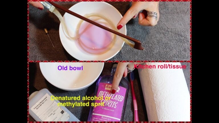 How to Clean Violin Bow Hair