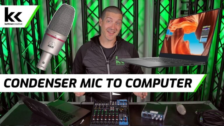 How to Connect a Studio Microphone to a Computer