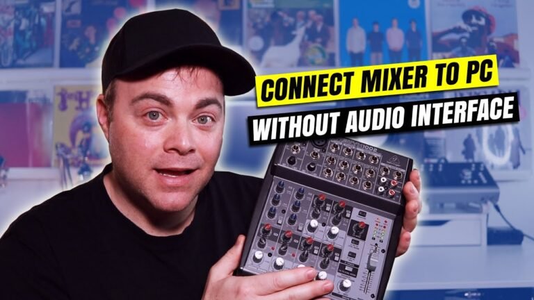 How to Connect Mixer to Laptop Without Audio Interface