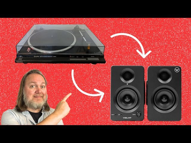 How to Connect Turntable to Studio Monitors