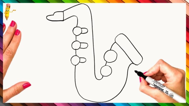 How to Draw a Saxophone