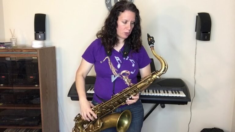 How to Hold a Tenor Saxophone