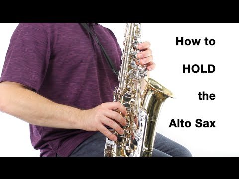 How to Hold an Alto Saxophone