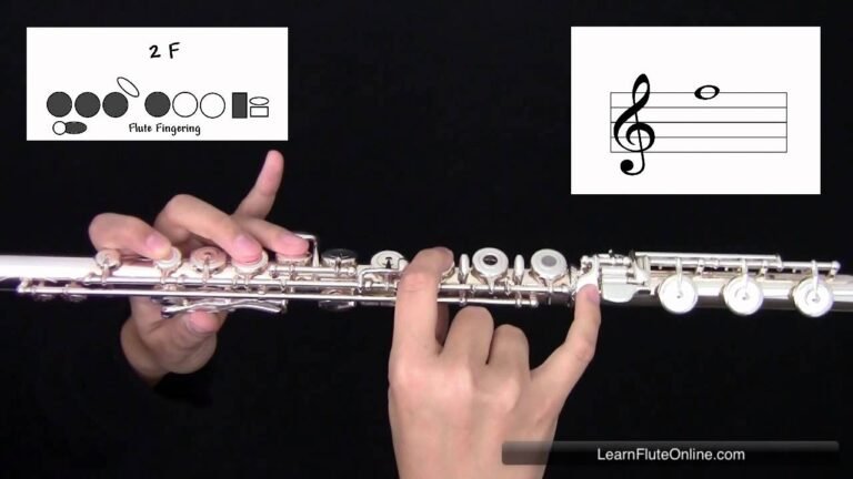 How to Play an F on the Flute