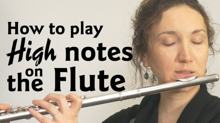How to Play Flute High Notes