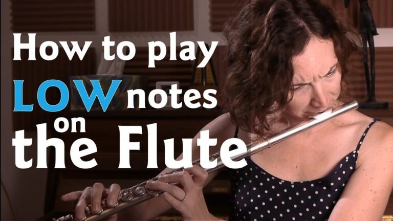 How to Play Low Notes on Flute