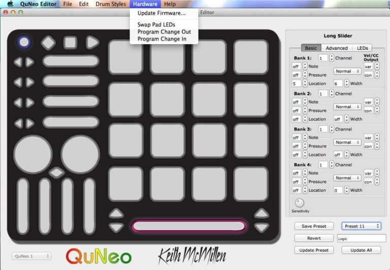 How to Program Quneo Sensitivity for Drums