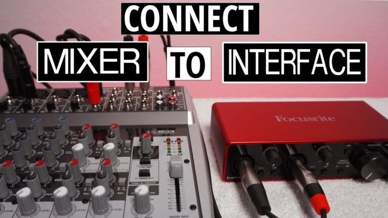 How to Use a Mixer As an Audio Interface
