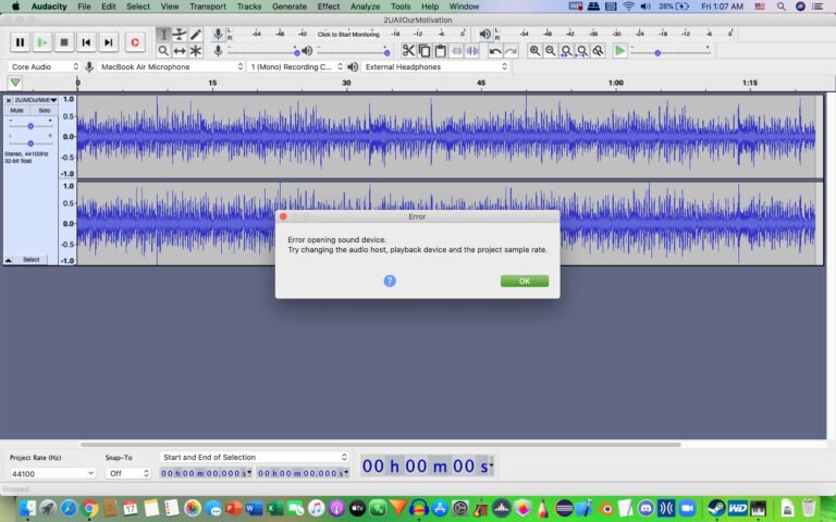 Is Audacity on Mac