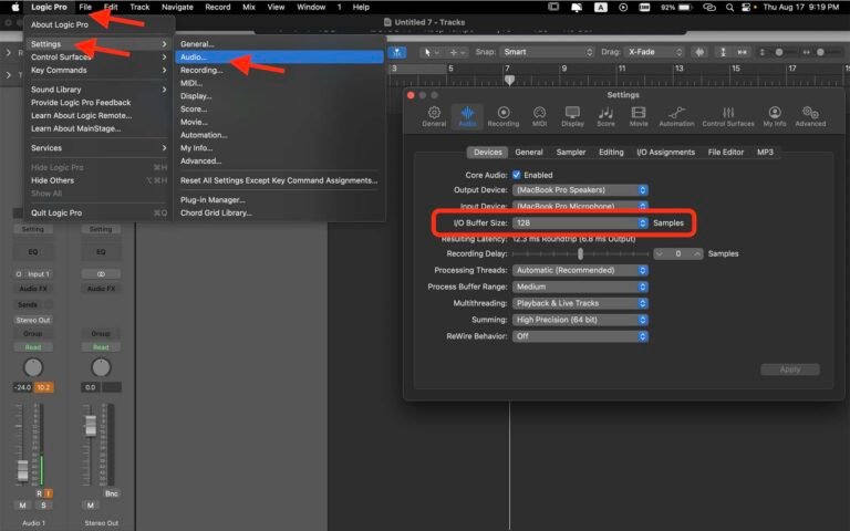 Is It Possible to Increase the Io of Logic Pro