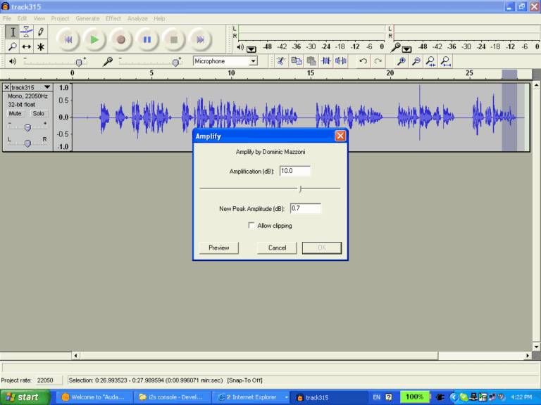 What Does Amplify Do in Audacity