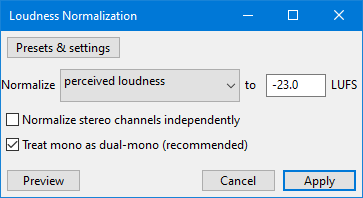 What Does Loudness Normalization Do in Audacity
