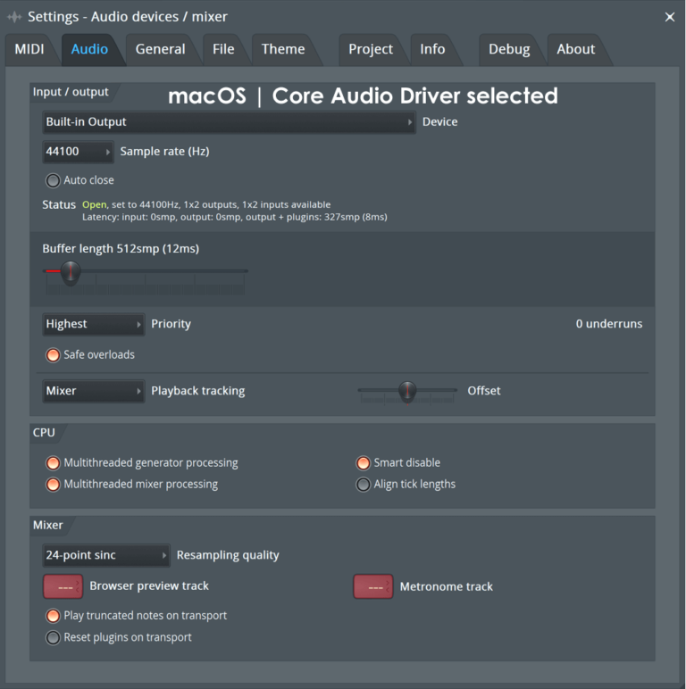 What is Buffer Length Fl Studio