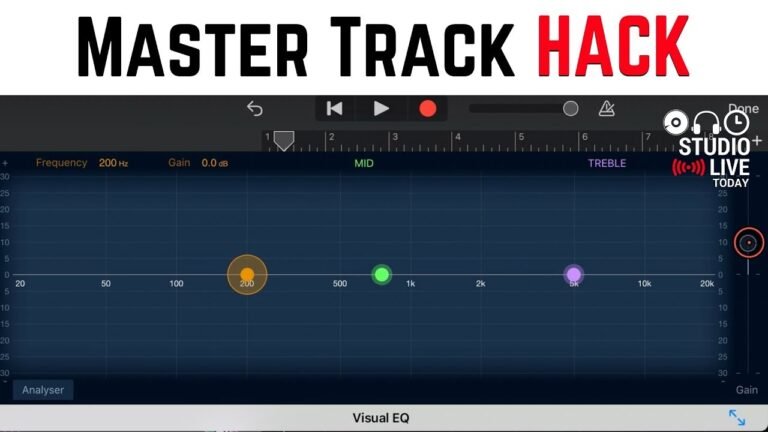 What is the Master Track in Garageband