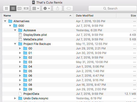 Where are Logic Pro Files Stored