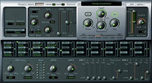 Where is Exs24 in Logic Pro X