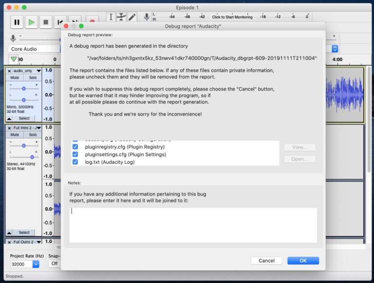 Why Does Audacity Keep Crashing